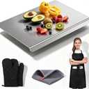 Titanium Cutting Board for Kitchen,100% kitchen titanium cutting board, 19.7"L x 15.7"W