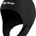 Skyone Neoprene Dive Hood Wetsuit Hood for Men Women, Scuba Diving Hoods 2MM with Adjustable Chin Straps, Neoprene Swim Cap Surfing Head Cover Stretchable for Boating Kayaking Water Sports