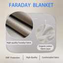 Faraday Blanket - EMF Blocker for HomeProtection Cotton BlanketEffectively Prevents Cell Signal, WiFi, Bluetooth, EMF,RF (Oatmeal)