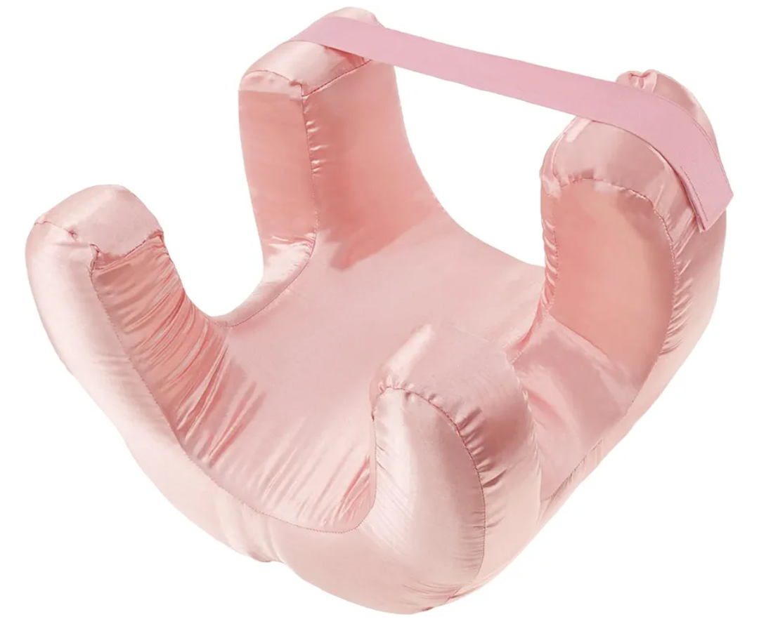 Face Pillow for Wrinkles, Side Sleeper Pillow, Portable Face Down Pillow, Stable Support Pillows, Reduce Facial Compression Pillows, Fit Head Neck Pillows Suitable for Sleeping(Pink)