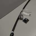 Moen 72-Inch Adjustable Matte Black Permanent Mount Curved Shower Curtain Rod for Bathtub or Shower, CSR2164BL