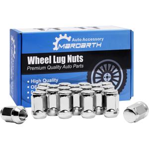 Set of 20, 7/16-20 Lug Nut 3/4'' Hex 1.38" Length Conical Seat Compatible with Corvette Camaro Chevelle SS Pontiac Olds Aftermarket Wheels