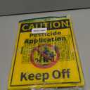 Caution Pesticide Application Keep Off Sign for Yard with Stake Kit, 2Pack-12.6"x9.5" Commercial Grade Corrugated Plastic, Double Sided, UV Protected, Weather & Fade Resistant, Easy to Mount