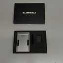 Slimwalt Mens Wallet with Money Clip - Holds 10-20 Cards, RFID Blocking Minimalist Wallet for Men with Pop Up Card Case, Slim Card Holder Metal Card Wallets, Gifts for Men, Black