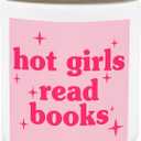 Book Lovers Gifts Scented Candles - Hot Girl Read Book Candle, Librarian Candles for Home Scented, Book Stuff Lavender Candle 8oz, Book Lover Gifts for Women