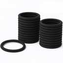 4 x Hair Ties No Damage for Women & Girls  100PCS Elastic Bands  Strong Ouchless Ponytail Holders  Non Slip Stretchy for Thin, Medium, Thick & Curly Hairs, 4mm Black