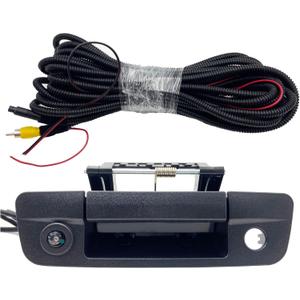 68044904AG Backup Camera Tailgate Handle with Rear View Parking Camera Compatible with 2012-2018 Ram 1500, 2011-2018 Ram 2500/3500 - Textured Black (RCA Connector)
