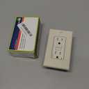 Leviton Dual-Function AFCI/ GFCI Outlet, 15 Amp, Self Test, Tamper-Resistant with LED Indicator Light, Protection from Both Electrical Shock and Electrical Fires in One Device, AGTR1-T, Light Almond