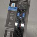 UltraPro Universal Remote Control for Samsung, Vizio, LG, Sony, Sharp, Roku, Apple TV, RCA, Panasonic, Smart TVs, Streaming Players, Blu-ray, DVD, 4-Device, Preset for Samsung, Black, 44235