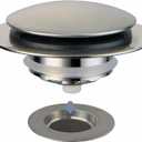 Brushed Bathtub Drain Stopper,Universal Pop Up Bath Drain, Hidrop Tip Toe Tub Drain Stopper,Conversion Kit Assembly, Replaces Lift and Turn,Tip-Toe and Trip Lever drains for Tub, EZ Install(Brushed)