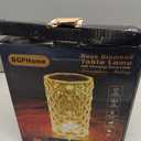 BGFHome Crystal Table Lamp RGB Color Changing Night Lights (2 Pack) Crystal Rose Diamond Touch Lamp for Bedroom Living Room Decor (Remote & Touch Control)