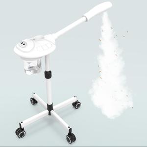 TASALON Professional Facial Steamer with Ozone, Vapor ozono Facial Steamer Professional for Clean Skin, Firm Pores, Esthetician Steamer for Home or Salon Use, Adjustable Height and Angle,White