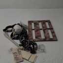 Halloween Decorations Outdoor Set Including Wooden Fence Board 2 Meters of Red String Simulated Skull Leg Bone Handcuffs Simulated Hands for Halloween Party Yard Lawn Garden Outdoor