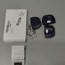 Kingdder 3 Pieces Garage Door Remote Compatible with Multicode 300mhz 10 Dip Switch 3089 3060 3070 Gate Opener Remote Control with Keychain(Purple, White)