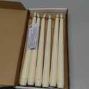 Homemory 12 Pcs Flameless Taper Candles with Remote Timer Dimmer, 11 inches Ivory Taper Candles Battery Operated, Plastic LED Candlesticks with Flickering Flame for Halloween Christmas Church Wedding