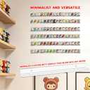6pcs Acrylic Display Shelf for Funko Bitty Pop, Wall Mounted Display for Mini Collectible Toys, Figure Display Stand Toys