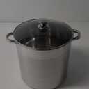Mainstays Stainless Steel 16-qt Stock Pot with Glass Lid, Induction Compatible