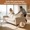 3 x 48 PCS Felt Furniture Pads, 1-inch Round Brown Chair Felt Pads, Felt Pads for Furniture Feet to Protect The Floor from Scratches,Reduce Noise (Brown)