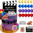JeVenis 27 PCS Friend Cake Topper Friend Party Decorations Friend Birthday Decorations Balls Cake Topper