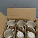 GBHOME Ceramic Coffee Mugs Set of 6, 12oz Stoneware Coffee Mugs Set For Dad Mom Women MEN, Light Weight Coffee Cups for Latte/Tea/Beer/Hot Cocoa, Dishwasher & Microwave Safe,Cappuccino