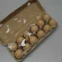 12 PCS Brown Wooden Eggs to Paint Fake Easter Eggs Dummy Faux Wooden Eggs for Crafts, Easter Decorations, Get Hens to Lay Eggs