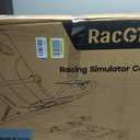 RACGTING Racing Simulator Cockpit for G920 G29 G923, Foldable Racing Simulator for Thrustmaster T248X T248 T300 T150 458 TX Xbox PS5 PS4 PC (Black)