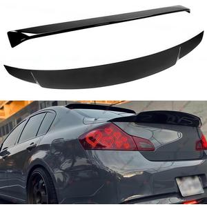 Rear Trunk Spoiler & Roof Top Wing Compatible with 2007-2015 Infiniti G35 G25 G37 Q40,Duckbill High Kick Trunk Tail Deck Lid Wing Lip Fits for 4-Door (Glossy Black)