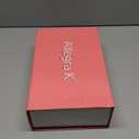 Allegra K Women's Open Toe High Chunky Heel Buckle Ankle Strap Sandals (9, Burgundy)