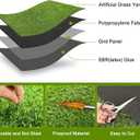 2 Pack 26"x30" Dog Grass Pee Pads, Reusable Artificial Grass Turf Rug for Puppy & Cats, Washable Fake Grass Mat Dog Pee Pad Replacement Outdoor Indoor Potty Training Pads with Drainage Holes