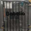 Babelio Baby Gate for Stairs, Kitchen & Doorways, No Bottom Bar| One-Handed Operation| Auto-Close| Hardware Mount (Drill Needed) Safety Dog/Pet Gate (Black - B17, 26-43" W, 28" H)