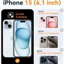 CANSHN Magnetic for iPhone 15 Case, Upgraded [Full Camera Protection] [Compatible with Magsafe] [Translucent Matte] Shockproof Protective Phone Case for iPhone 15 6.1" - Hot Pink