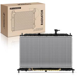 A-Premium Engine Coolant Radiator with Transmission Oil Cooler Compatible with Kia Rio Rio5 2006-2011 1.6L, Automatic Transmission, Replace# 253101G001