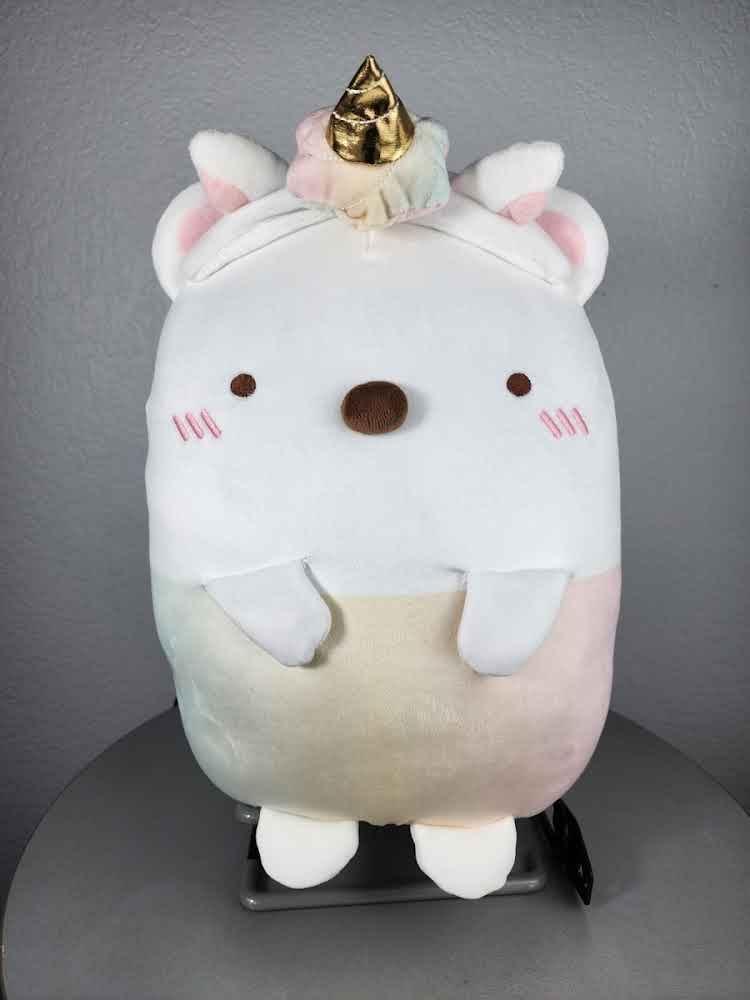 14" Sumikko Gurashi Shirokuma Rainbow Unicorn Bear Plush