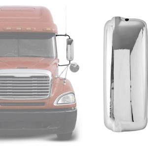 Chrome Cover Door Mirror Fit For Freightliner Columbia 2000-2015 Semi Truck,Heated Mirror Left Driver Side