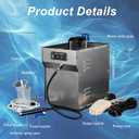 TDRSUPER 1300W Professional Jewelry Steam Cleaner 2L Stainless-Steel Jewelry Cleaning Machine for Silver & Gold High Pressure Gemstone Cleaning Steaming Machine for Jewelry Stores