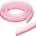 PATIKIL 118 Inch Collapsible Shower Threshold Water Dam Guard, Shower Stopper Barrier Self Adhesive Sink Splash Guards for Frameless Shower Door Bottom, Clear (1.2"Wx0.6"T)