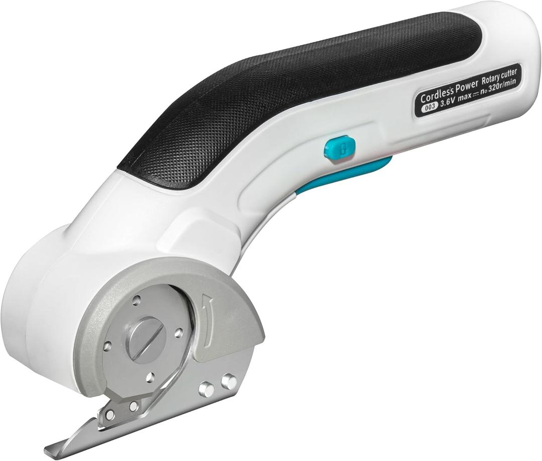 Cordless Electric Scissors, 2000mAh Battery, 3.6V Rechargeable Cardboard Cutter, Box Cutter for Fabric Carton Plastic Leather