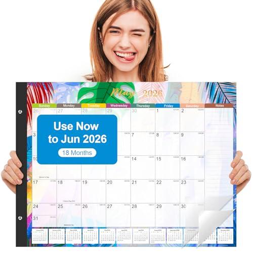 2 x Gannyfer Desk Calendar 2026-2027 - 18 Month Large Desk Calendar 2026, Use January 2026 to Jun 2027, 22" x 17" Desktop Pad Calendar, Office Supplies Perfect for Planning and Organizing In Your Home, School or Office