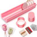 Cakesicle Cutter, Cakesicle Mold Set with 9in Tray, Cake Pop Mold with 100 Sticks, 100 Bags and 100 Ribbons, Baking Tools for Easter Home Birthday Parties Wedding Desserts