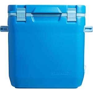 Stanley Adventure Outdoor Cooler 30 qt | Heavy Duty Outdoor Camping Cooler with Easy Carry Side Handles | 4 Days Cooling Ice Chest for 40 Cans | Flat Top Doubles as Seat | BPA-Free | Azure