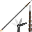 20FT Heavy-Duty Fiberglass Telescopic Extension Pole - High Stiffness, Non-Conductive, Twist Lock for Electrical Rescue, Indoor Cleaning, Pool Washing,Paint,Boat Hooks&Flags- Universal Threaded Tips