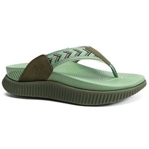 KuaiLu Womens Fashion Orthotic Flip Flops Ladies Athletic Thick Cushion Recovery Thong Sandals Slip On Memory Foam Walking Sandles With Comfortable Plantar Fasciitis Arch Support (7, Black)