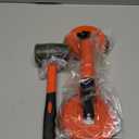 Saker Laminate Floor Gap Repair Tool,Suction Cup Lifter,Floor Gap Repair Kit with Rubber Mallet,for Floating Wood Floors and Moving Glasses Orange