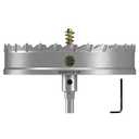 DKIBBITH TCT Hole Saw Set, 6-1/8"(156mm) Heavy Duty Tungsten Carbide Tipped Hole Cutters for Stainless Steel, Copper, Iron, Brass, Plastic with Titanium-Plated Pilot Drill Bits