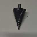 Lichamp Jumbo 2-3/ 8" Unibit Step Drill Bit for Metal, Extra Large Drill Stepper Bit for Hard Metal Heavy Duty, 12 Sizes from 1/ 4" to 2-3/ 8", Spiral Grooved, C5BK