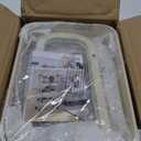 AGTEK Makeup Cart, Movable Rolling Organizer Cart,3 Tier Metal Utility Cart, Beige