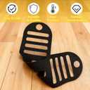 2 x Silicone Lid Lock Strap for Crockpot Slow Cooker (6/7/8 Quart) - Universal Lid Holder & Rubber Band Fastener | Heat-Resistant, No-Spill Design Transport Accessories (Black)