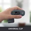 Logitech C270 HD Webcam, 720p, Widescreen HD Video Calling, Light Correction, Noise-Reducing Mic, Works with Zoom, Nintendo Switch 2s new GameChat Mode, PC/Mac/Laptop/MacBook/Tablet - Black