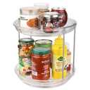 Lazy Susan Organizer (2 Tier 9.2" Round 1 Pack - Gray)