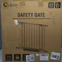 Baby Gate No Drilling, 29"-40" Auto Close Dog Gate Indoor for Doorways & Stairs, Pressure Mounted Adjustable Pet Gate, Easy Walk Through Child Gate for Children & Pets Stroller Friendly, White